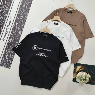 尺码Xs-L高端定制 夏装新品Balenciaga 巴黎世家世界粮食署慈善限定款短袖T恤男女同款 本市场No.1的质量 真正天花板品质 全部原版开发注意细节图