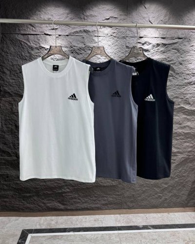 供 刺绣款放心推不下架 Adidas阿迪达斯纯棉刺绣Logo高纱织三色短袖背心活力上新 猛推！ 采用专柜申洲织布工艺 1:1正品工艺 超宽松版型修上身显瘦上身无