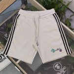 款号 Qd24081 2025新款Louis Vuitton路易威登Lv刺绣四叶草图案Logo字母绣花情侣毛圈五分短裤 采用360G重大毛圈面料 质感一流 作为