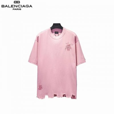 balenciaga 巴黎世家 25Ss破涂鸦刺绣短袖 面料采用进口机器织造而成，布面纹路的独特性创造出完美的成衣效果 面料采用净布260克重 ；搭配320克1