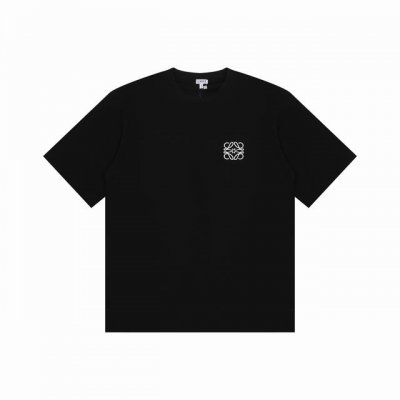 p70 loewe罗意威经典刺绣圆领短袖260克纯棉布料 尺码：Xs-L