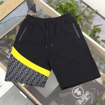 款号 Zscx8876 2025新款Fendi芬迪拼接满印F字母图案Logo印花休闲情侣毛圈五分短裤 采用360G重大毛圈面料 质感一流 作为当下超火的品牌 没