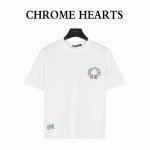 chromehearts 克罗心 25Ss 重工贴布马蹄十字架刺绣短袖T恤 厚实有型，购入原版开模打造，全套定制辅料，所有细节完美还原 定织定染260G纯棉双纱