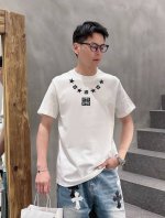 Give 纪梵希 2025年春夏新品上新 三标齐全 丝光棉圆领短袖T恤 好货不用过多介绍 看细节 专柜码数：M-Xxxl 175 140建议L