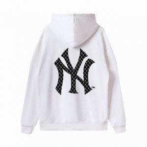 Mlb-Ny 经典镂空大标春季连帽卫衣 高品质，做细节 甄选新疆华棉面料 手感软糯细腻 上身充满质感 非常轻便舒适运动宽松版型不紧身 轻松驾驭无压力 全衣平车走