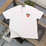 上新 款号：Tx265 2025新款Stussy斯图西爱心字母图案Logo印花休闲情侣短袖T恤，轻奢高级，上身效果，绝绝子，采用250克纯棉面料，全套定制辅料，