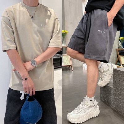 Loro Liana L P2025套装新工艺烫花 春夏新款首发专柜最新款短袖圆领T恤 官网同款 高端订制 设计前卫时尚！品牌Logo重工艺设计 高端定纯棉面料