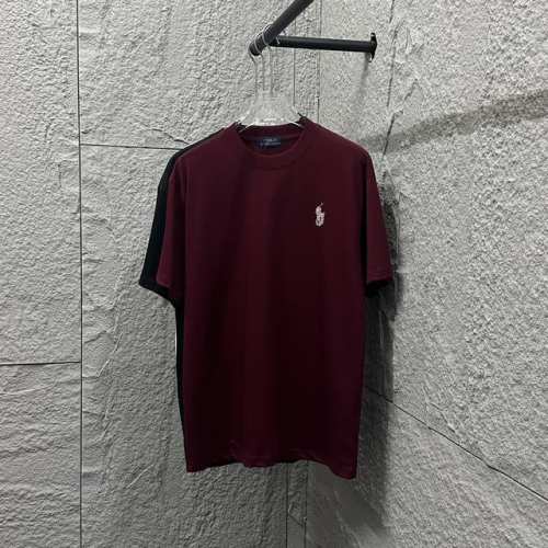 polo* 拉夫*劳伦 2025春夏新款 经典小马刺绣 定制双纱平纹纯棉面料 短袖T恤 男女同款 颜色：黑色 白色 安哥拉红色 尺码： S 90-130斤 M