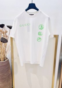 Size：S M L Xl 白 多巴胺绿两色 Os宽松版 男女同款19771217000081 G家G*Cci 古驰 2025Fw春夏这款Os宽松版型T恤棉质针