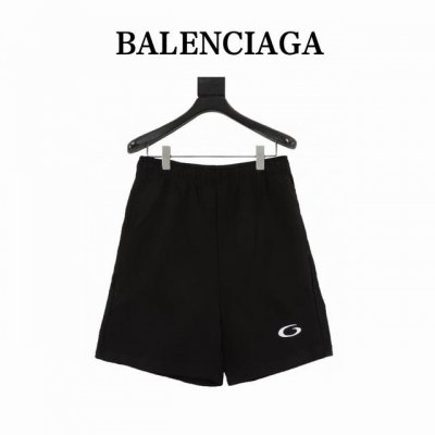balenciaga 巴黎世家 刺绣徽标短裤 面料采用定制380克毛圈面料 订染颜色后整蚀毛处理 对照原版做丝滑超柔处理 布面肌理股线清晰明显 垂感一级棒 做工