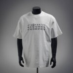maisonmargiela 马吉拉 25Ss 数字3字母印花短袖T恤 logo标识精致升级 灵感源自八十年代复古原版面料官方同款短袖T恤 定制280克同缸染面