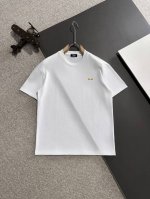 隔天出货 芬迪 2025春夏新款 顶级品质 区别通货 重磅推出260克双纱纯棉面料短袖 早春走秀款 个性独家款式 男女同款 采用进口定制定染面料 后领锁链底全包