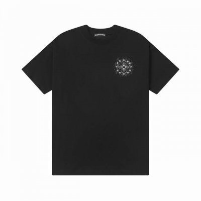 Chromehearts 克罗心 25Ss圆领T恤 原版面料 官方同款 短袖T恤 定制260克同缸染面料 手感非常舒服 春夏最新砖柜同步 时尚又个性 超级百搭好