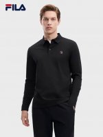 Fila 斐乐男士丝光华夫格Polo衫 重温经典 25新款高货 双门襟商务休闲纯色翻领短袖Polo衫 男女同款线上柜子同步有售1290++ 贸易公司订单 走港柜