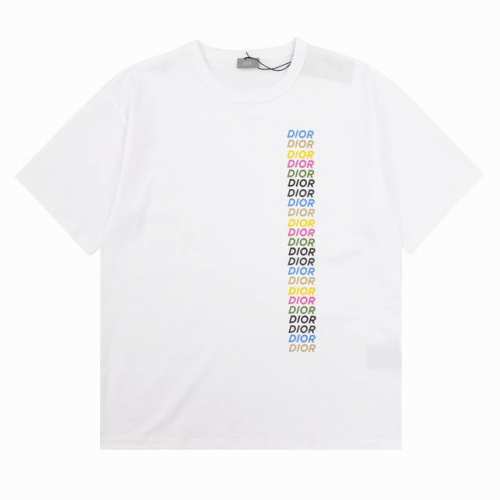 dior 迪奥 彩色斜字圆领短袖 size S-L
