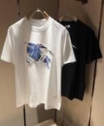 burber*Y巴*莉2025春夏新品男女同款短袖T恤，重磅来袭，最近比较火热的环保纯棉面料制作而成，高端户外运动休闲系列，非常火热运动风潮！Bur最新研发的特