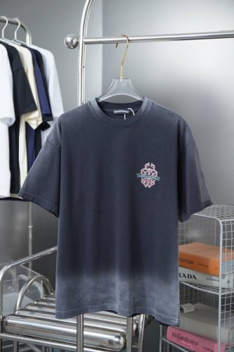 ch*Ome Hearte 25Ss早春新款 克罗心Logo烫钻短袖 轻奢主义 男女日常通勤穿搭必备单品 正确版本 欢迎对比 详细特征 320克100% 纯棉双