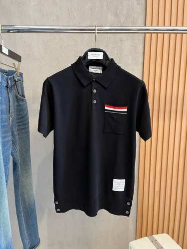 Tb 2025新款休闲针织短袖翻领polo ，都市时尚简单休闲版型，原汁原味的代工厂p定制渠道，让你过目不忘的基础款，不挑年龄身材，上身轻松驾驭，一款简洁百搭显