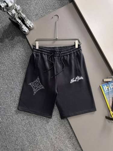 套装款！Lv 驴家 2025新款 轻奢主义 刺绣四叶草Logo 男女日常通勤穿搭必备 休闲短裤 定制毛圈面料 进口机刺绣工艺 腰标吊牌洗水唛三标齐全 颜色：灰色