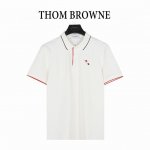 thom Browne 汤姆布朗 25Ss 小狗章仔贴饰刺绣短袖Polo衫 客供精仿棉打造珠地材质面料，质感柔软细腻爽滑，舒适透气凉爽， 且久穿久洗不褪色不变形