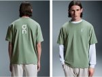 100。官网同步，热销五色系！On昂跑 Club-T Graphic Tennis 男士经典运动柔软休闲恤04-T新品亲T舒适风。颜色：蕨绿 陨石灰 彩云蓝 基