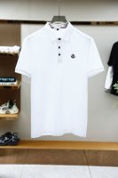 蒙口-重磅推荐！2025春夏新品 专柜在售 时尚高端男装Polo-胸前Logo个性时尚 进口顶极高密度丝光珠地，极为亲肤舒适 摸上去非常的细腻，质感很好，凉爽透