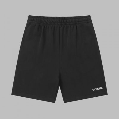 balenciaga巴黎世家经典 Logo 刺绣短裤 采用18支 380 克定织双股纯棉毛圈面料 运用34寸18针进口大圆机织造 定织定染胚布水洗定型避免缩水