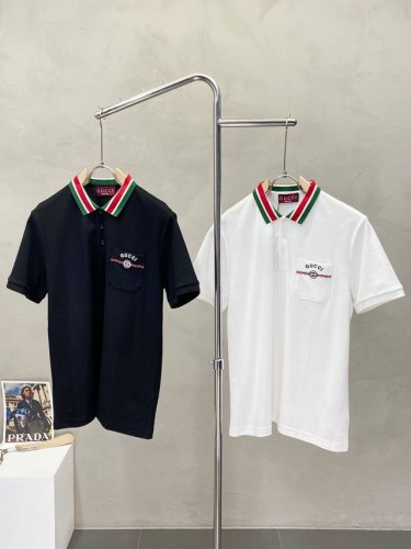 Gucci古驰独家专供新款原单男士休闲polo短袖 高端定制 高端版本 时尚百搭爆款进口面料 手感超柔软细腻 穿着亲肤舒适 高端精品 代工厂p精细做工 上身非常