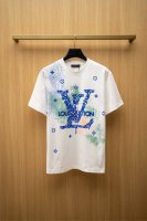 20251V最新款T恤 大幅植绒字母Logo设计 顶级纯棉面料 正常版型 白色 尺码：S~Xxl