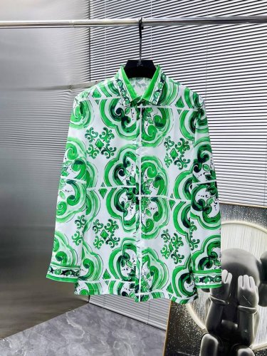 杜嘉班纳 Dg 2025Ss新款男士长袖 衬衫 衬衣，高端版本！专柜定制面料 透气舒适度高，细节无可挑剔，品牌元素设计理念，体现高品质。手感细腻柔软！呈现休闲裁