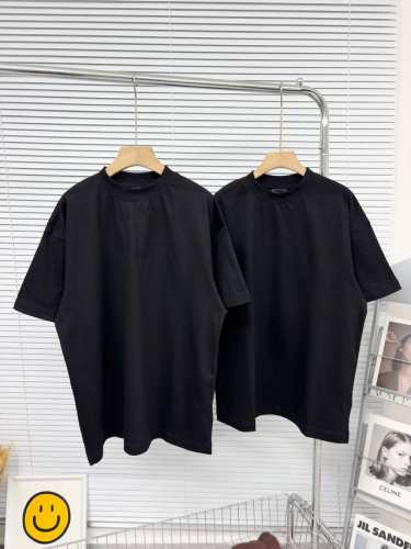 巴黎世家#25Ss水洗烫钻磨破短袖# balenciga巴黎世家# 巴黎专用双纱*260G高克重1比1双纱罗纹 Os落肩宽松版型 男女同款 码数 Xs-L码 颜