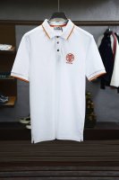 hermes 爱马仕 2025Ss夏季新品，男士胸前经典徽标刺绣珠地网眼商务休闲短袖Polo衫！香港洋行渠道货，重磅高端级臻品，完美沿袭了普家的精髓与基因，胸前