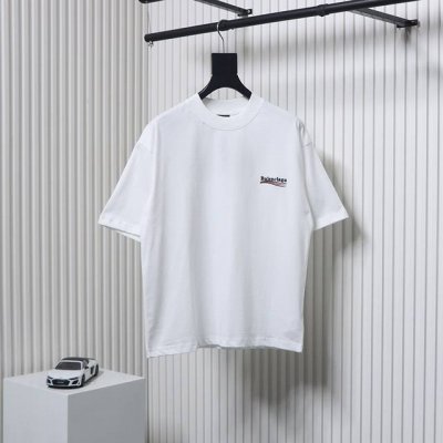 balenciaga巴黎世 家可乐字母刺绣短袖 日本进口岛田 绣花机 独家订织订 染布料采用 280克 面料 质 感 舒适1柔软 三标齐全 男 女同 款颜色：黑