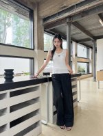 针织背心拿货 loew家25春夏新款圆领Logo刺绣针织背心 颜色:2色 码数:Sml