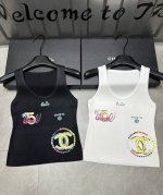 新品上线 款号:27559# #香香胶印双C背心实拍图