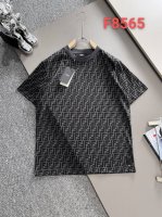 顶级最高版本 Fendi 芬迪 Ff 满印经典满印Fflogo圆领短袖T恤半袖 男女同款 情侣款 宽松版型 最高版本 原版面料 高版本 高品质 所有细节 面料辅
