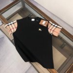 bur*Berry 巴宝莉 2025春夏新款上市 纯棉短袖T恤！270克定制棉，面料柔软舒适，全新设计灵感，极具时尚代表性！袖子格子布拼接工艺！手感舒适透气！极