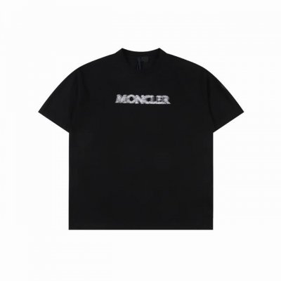 moncler 蒙口 25Ss 线条重影字母印花短袖 独家定制 280G 32 支双纱纯棉面料 质感非常柔软舒适 100% 区别市场的顶级面料 搭配 350G