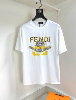 P220 Fendi芬迪最大可穿210斤顶级圆领休闲短袖高级定制百搭款式 任何人都可以轻松驾驭 面料全订制工艺 胸前奢华经典品牌最新Logo设计，非常显档次懂货