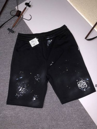 Loewe 罗意威 字母绣花 手绘手工涂鸦 Logo标识刺绣 五分裤、高品质纯棉 面料、特别手感、超级质感 舒适柔软透气 休闲宽松版型 潮流男女同款 短裤 颜色