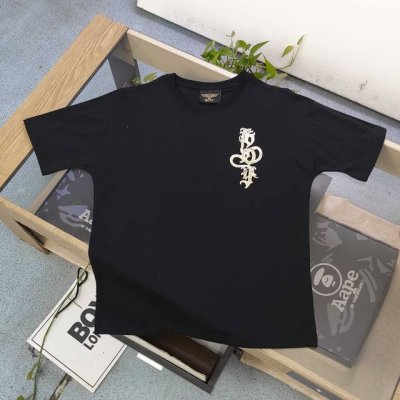 款号 Aj922 高版本 2025新款Boylondon烫金蛇年限定老鹰翅膀图案Logo印花休闲情侣短袖T恤 采用230克重的纯棉双纱面料 我们只做精品面料 做
