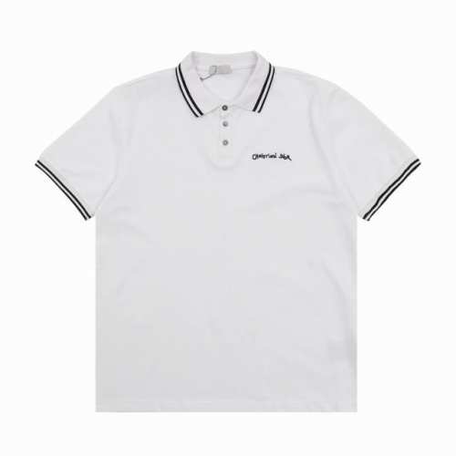 Dior 迪奥 草写字母刺绣短袖Polo Size：S-L