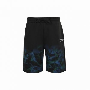 dior 迪奥 25Ss 手绘火焰刺绣字母短裤 面料采用380G纯棉毛圈面料 订染颜色后整蚀毛处理 对照原版做丝滑超柔处理 布面肌理股线清晰明显 垂感一级棒 做