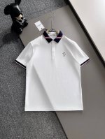 蒙口25Ss新款春夏短袖翻领T恤polo，最高版本客供定制高端朱地面料简单时尚款，拼色螺纹超级好看！胸前Gg刺绣经典Logo简单大方的款式！满满的高级感，四季可