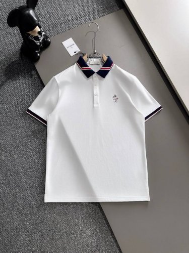 蒙口25Ss新款春夏短袖翻领T恤polo，最高版本客供定制高端朱地面料简单时尚款，拼色螺纹超级好看！胸前Gg刺绣经典Logo简单大方的款式！满满的高级感，四季可