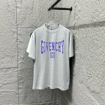 Givench* Gvc*纪梵希 2025春夏爆款 经典图腾字母印花 定制双纱平纹纯棉面料 短袖T恤 男女同款 颜色： 黑色 花灰色 尺码： S 90-130斤