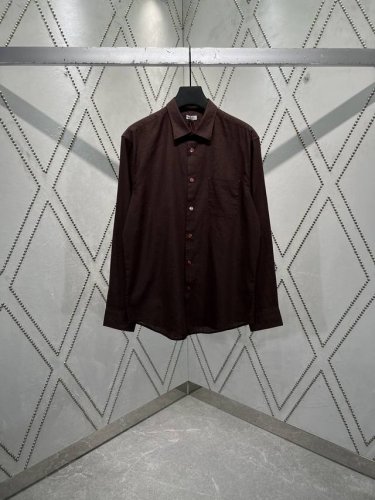 Kiton 25Ss新款休闲纯色胸口饰有贴袋长袖衬衫！ 码数：S.M.L.Xl.Xxl.