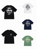 款号Xb985# Stussy 斯图西 皇冠字母老派字母印花涂鸦T恤Stussy情侣半袖 230克纯棉圆筒布版型 两侧面不带缝线 正确版本与正品相同。区别市场通