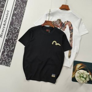 尺码S-2Xl掌柜推荐 Evisu福神 2025年早春新品男士神兽白泽大M印花休闲短袖T恤 evisu是一个源于日本的高端潮流品牌 于1991年在日本大阪创立
