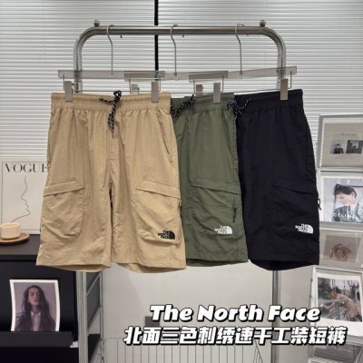 北面Tnf工装大口袋情侣款短裤5分裤 万针刺绣Logo夏季男士短裤大码男装短裤 Tnf北面The North Face多口袋Ue黑标City Short速干混纺